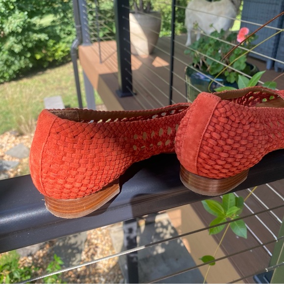 SÉZANE—‘Low Laura’ court shoes. Size 39. Beautiful Rustic Red, braided suede 🌺 - Picture 13 of 16